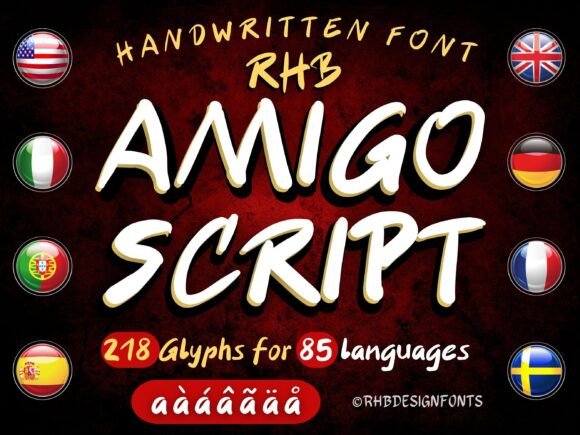 Amigo Script: A Handwritten Font with a Modern Edge