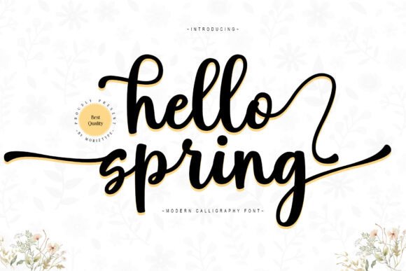 Bring Joy to Your Designs with Hello Spring Script