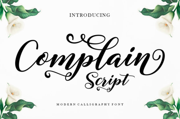 Complain Script: A Ravishing Typeface for Modern Creators