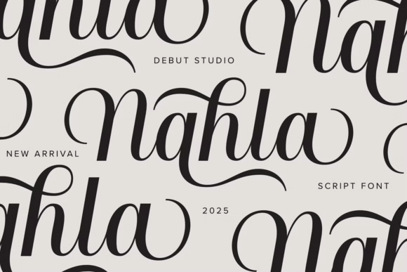 Discover Nahla Script: Your Next Go-To Creative Font