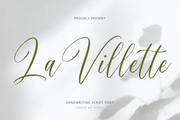 Discover the Elegance of La Villette Script