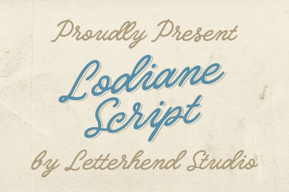 Lodiane Script: A Vintage Font for Timeless Design