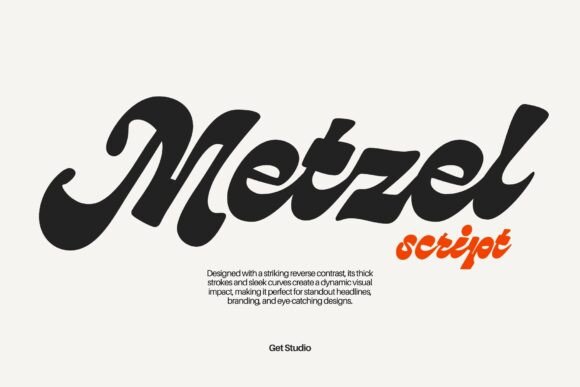 Metzel Script: Where Vintage Flair Meets Bold Modern Design