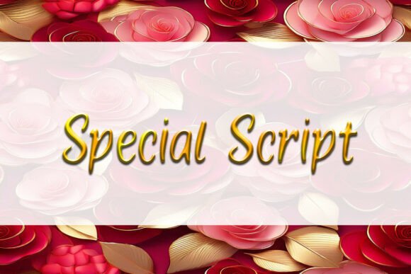 Special Script: The Elegant Typeface for Creative Projects